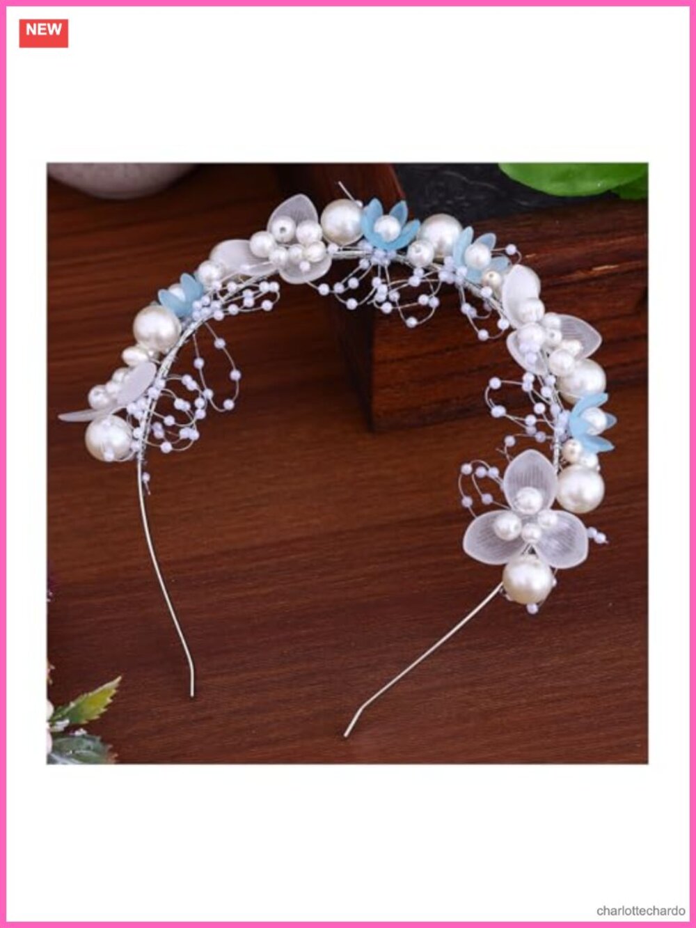 Pearl Flower Bridal Headband Wedding Hair Accessory Alloy Rhinestone